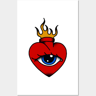 Tattoo Heart Posters and Art